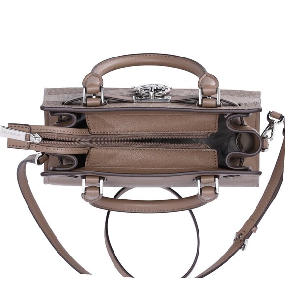 Michael Kors Hamilton Small Satchel Crossbody Exotic MK Dust MK Multi - Picture 8 of 9